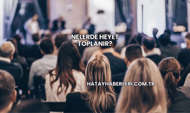 Nelerde Heyet Toplanır?