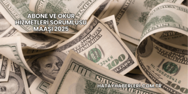 Abone ve Okur Hizmetleri Sorumlusu Maaşı 2025