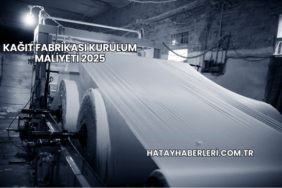 Kağıt Fabrikası Kurulum Maliyeti 2025