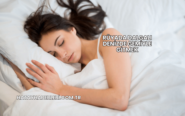 Rüyada Dalgalı Denizde Gemiyle Gitmek