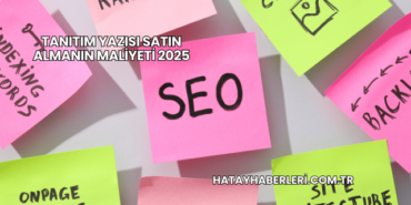 Tanıtım Yazısı Satın Almanın Maliyeti 2025