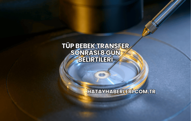 Tüp Bebek Transfer Sonrası 8 Gün Belirtileri