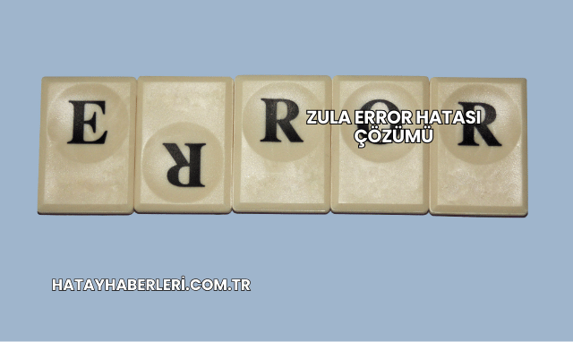Zula Error Hatası Çözümü