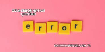 Zula Error Hatası Çözümü